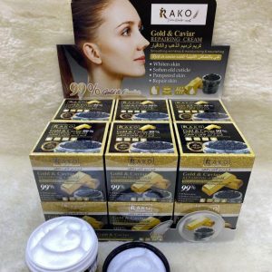 کرم ترمیم کننده پوست عصاره طلا و خاویار برند راکو RAKO