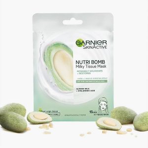ماسک ورقه ای آبرسان صورت عصاره آووکادو برند گارنیر GARNIER