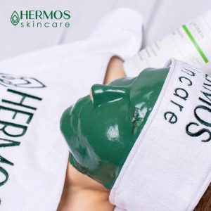 ماسک لاتکسی لایه بردار عصاره جلبک اسپیرولینا برند هرموس HERMOS