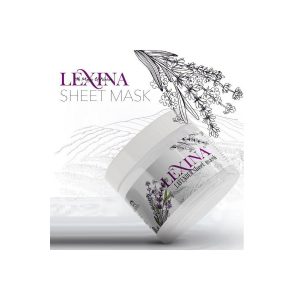 ماسک ورقه ای ترمیم کننده پوست عصاره اسطوخودوس برند لکسینا LEXINA