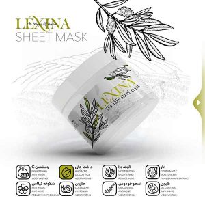 ماسک ورقه ای ضد جوش عصاره درخت چای برند لکسینا LEXINA